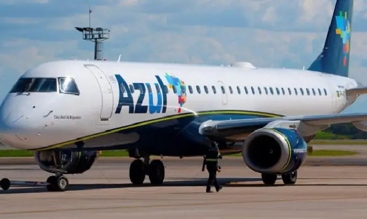 Azul anuncia nova rota entre Palmas e Confins, em Minas Gerais, com 4 voos na semana