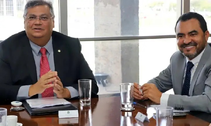 Em reunião com Dino, Wanderlei assegura emenda de R$20 milhões para segurança pública