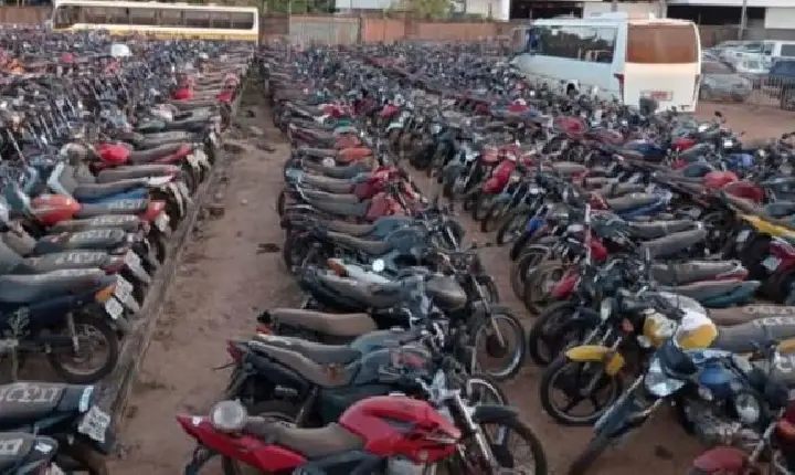 Mais de 640 veículos apreendidos na região do Bico do Papagaio vão a leilão pela internet