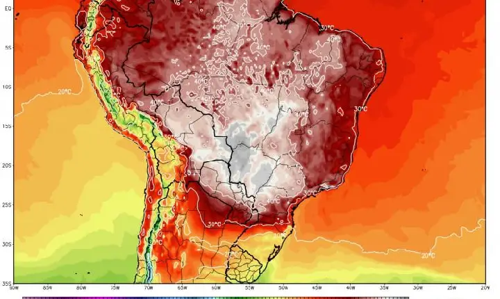 Onda de calor acima dos 40º será registrada em vários Estados, inclusive no Tocantins