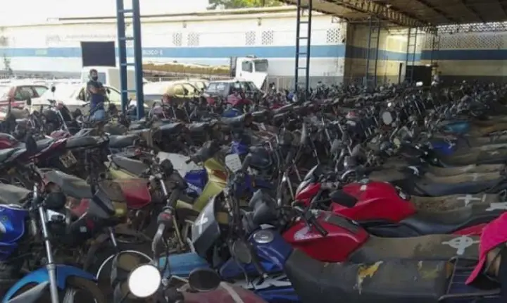 Proprietários de 1.008 veículos apreendidos têm prazo de 30 dias para evitarem leilão