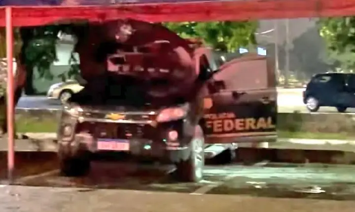 Viatura da Polícia Federal é queimada uma semana após ataque à Polícia Civil em Palmas