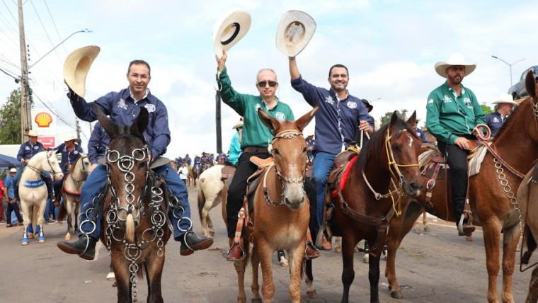 Na cavalgada de Araguaína, Wanderlei destaca apoio do governo e a força do agronegócio