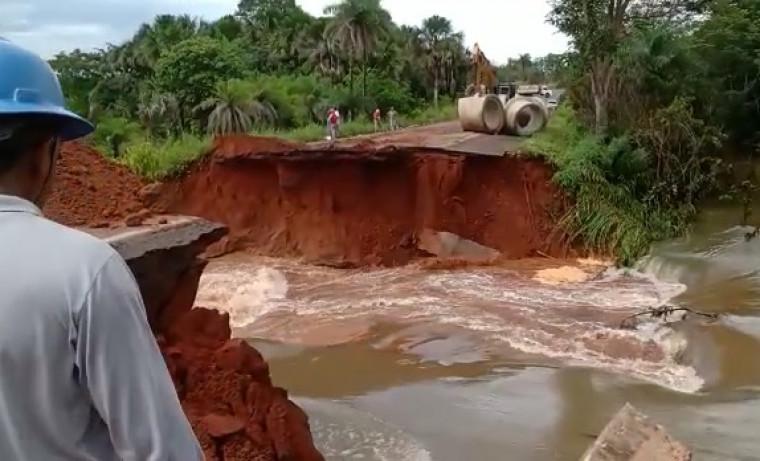 DNIT declara situação de emergência na BR-226 no Tocantins; não há previsão para liberação