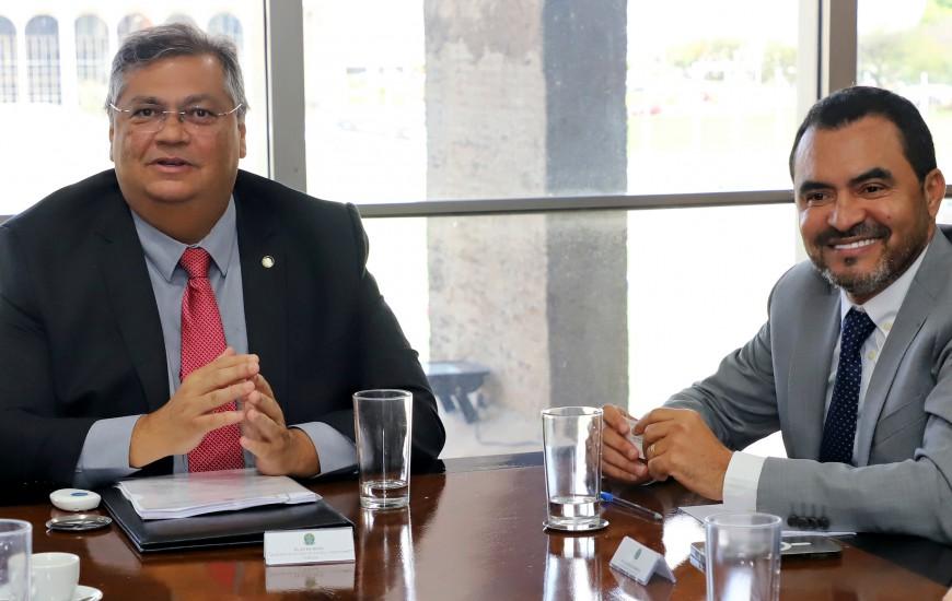 Em reunião com Dino, Wanderlei assegura emenda de R$20 milhões para segurança pública