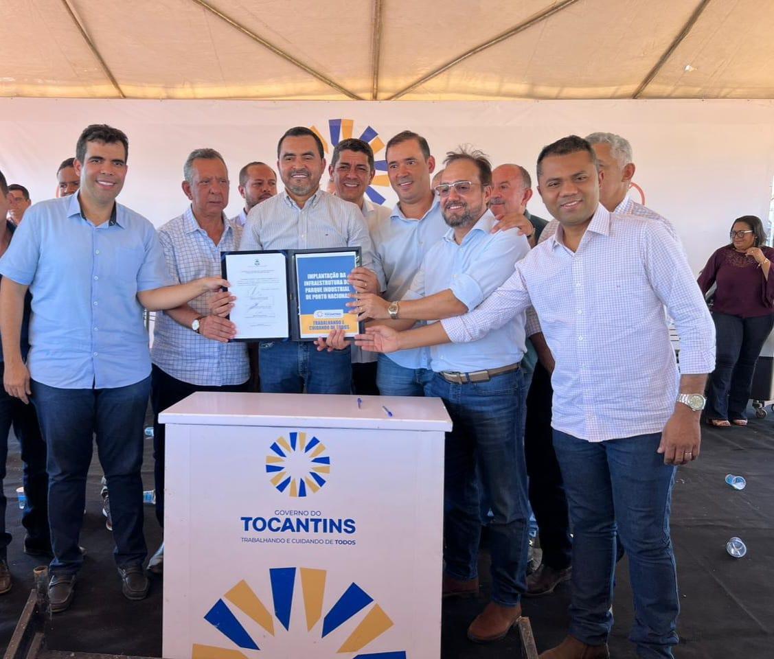 Governador Wanderlei Barbosa, Antonio Andrade participa de lançamento de obras e prestigia comemoração do aniversário de Porto Nacional